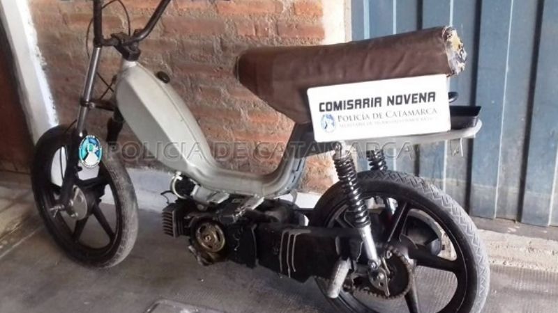 Secuestran un ciclomotor