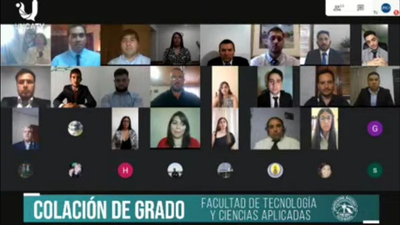 Nueva colación virtual en la Facultad de Tecnología