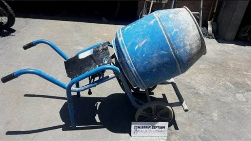 Recuperan una hormigonera