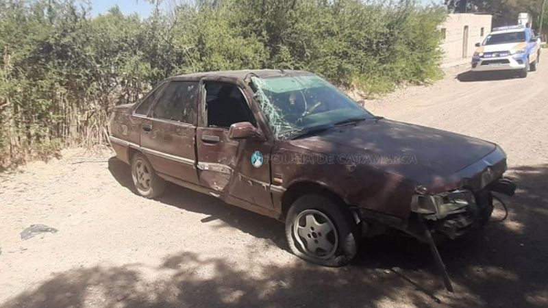 Daños materiales en un accidente en Fiambalá