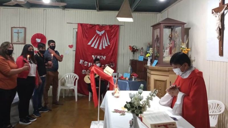 Caravana y Misa en el cierre de las fiestas en honor de Cristo Rey