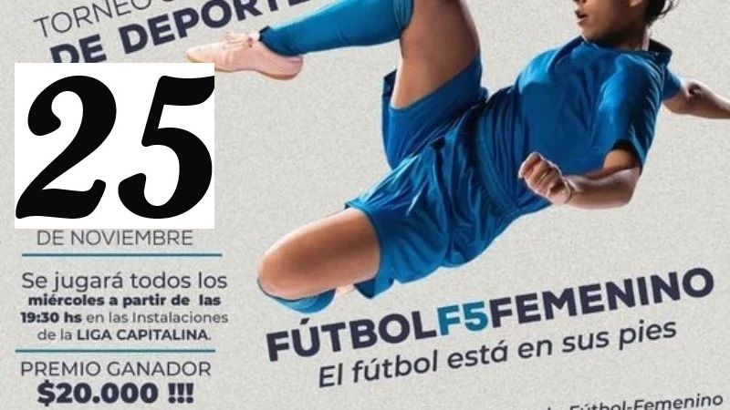 32 equipos en el 1er. Torneo Femenino de Fútbol 5