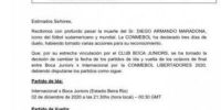 EL COMUNICADO de la Conmebol sobre la suspensión de Inter-Boca.