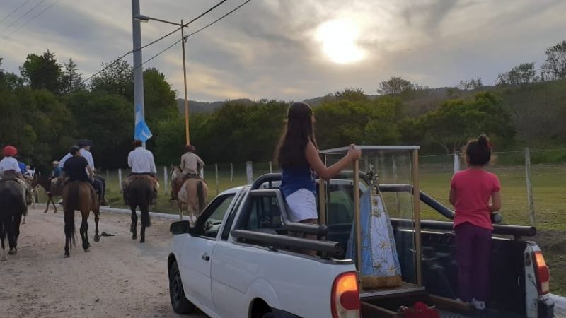 Celebran a la Virgen del Valle en comunidades de Paclín