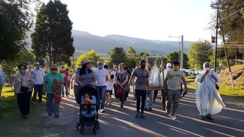 Celebran a la Virgen del Valle en comunidades de Paclín