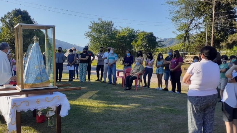 Celebran a la Virgen del Valle en comunidades de Paclín