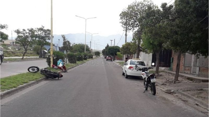 Siniestro vial en la zona alta de la Capital