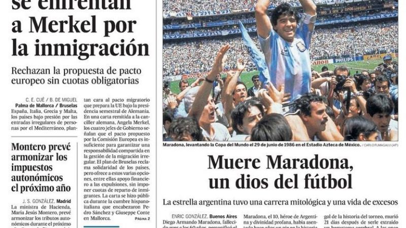 Título unánime en todos los diarios del mundo