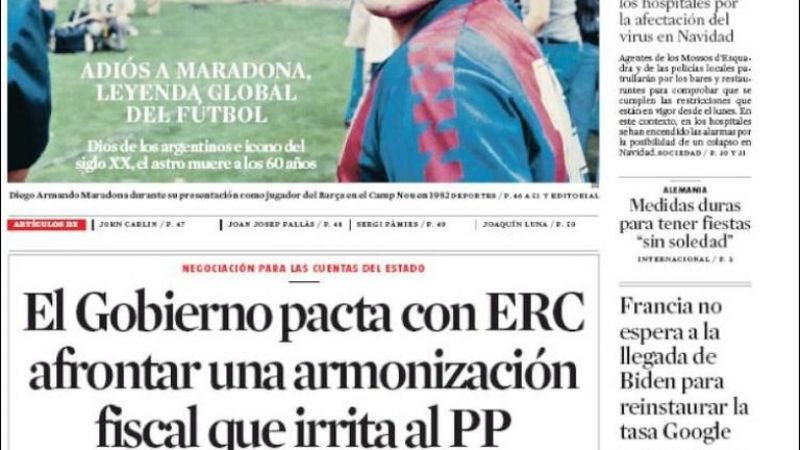 Título unánime en todos los diarios del mundo