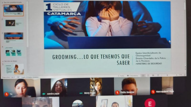Ciclo de talleres virtuales "Grooming... lo que tenemos que saber"