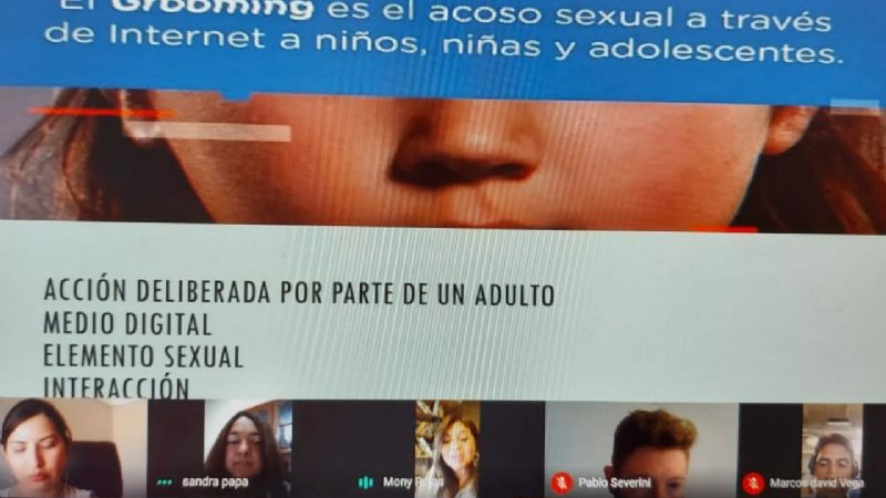 Ciclo de talleres virtuales "Grooming... lo que tenemos que saber"