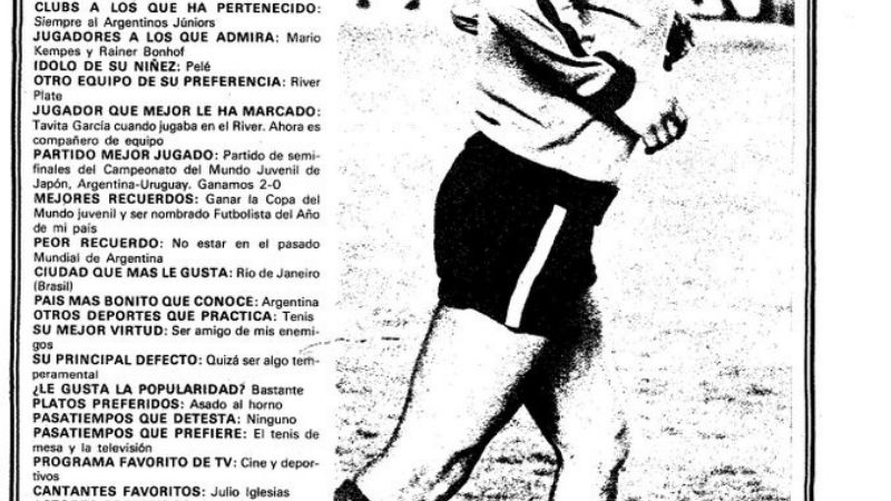 Cuando un juvenil Maradona expresó su preferencia por River
