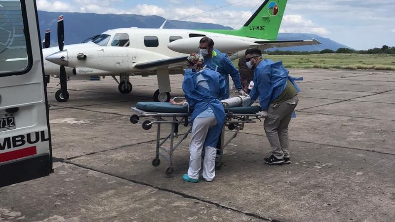 Exitosos vuelos sanitarios de menores