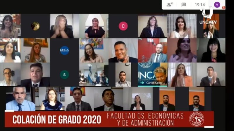 Nuevo acto de colación de grado virtual en la UNCA