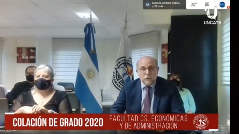Nuevo acto de colación de grado virtual en la UNCA