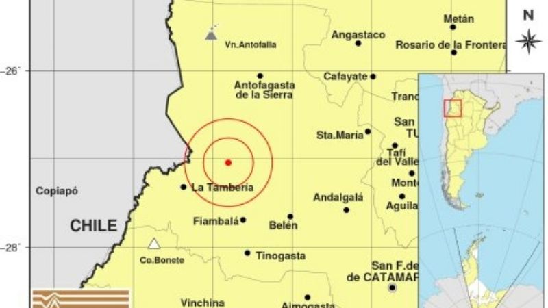 Temblor de 3.5 en el Oeste provincial