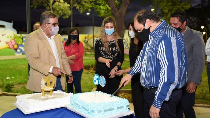 Saadi celebró con los vecinos los 50 años del Barrio 9 de Julio