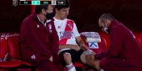 OTRA MALA para River; se retiró con una molestia muscular 