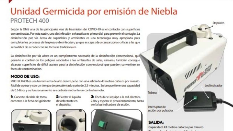 La mejor opción para sanitizar los ambientes contra el Covid-19