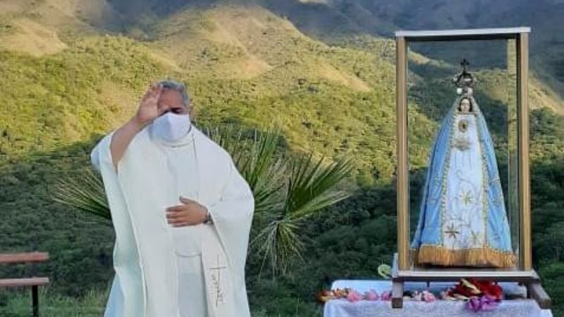 Caravana con la Virgen del Valle en Las Lajas