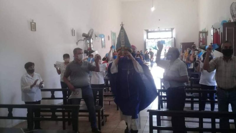 El Obispo Urbanc visitó Icaño y San Antonio de La Paz