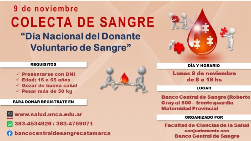 Colecta por el día nacional del Donante