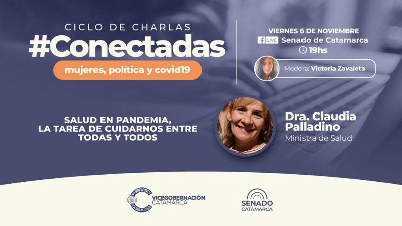 La ministra Palladino y el vicegobernador en el cierre de #Conectadas