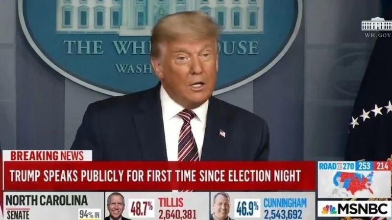 Cadenas de TV no le creyeron a Trump y “lo cortaron”