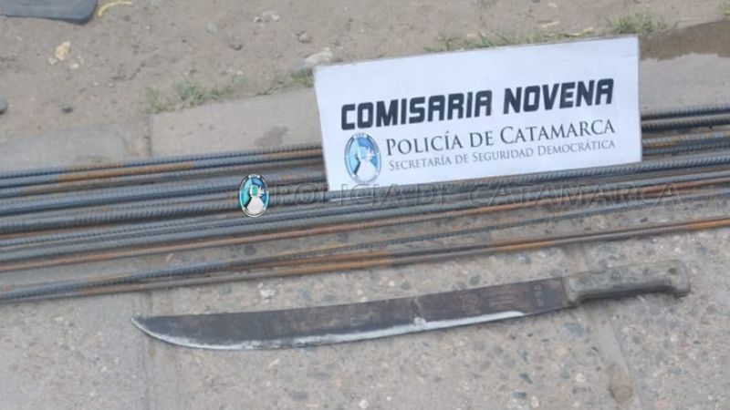 Recuperaron varillas de hierro