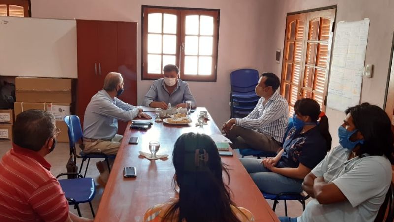El RENATRE y COCCa se reunieron con el intendente de Huillapima