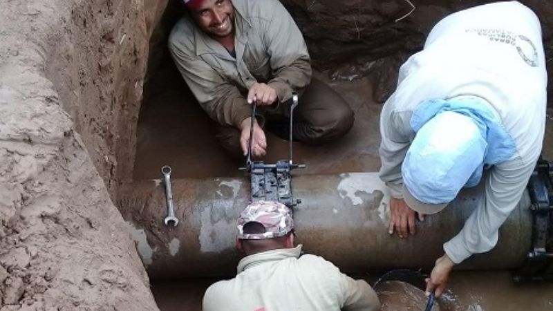 Solucionaron la rotura del Acueducto en Recreo