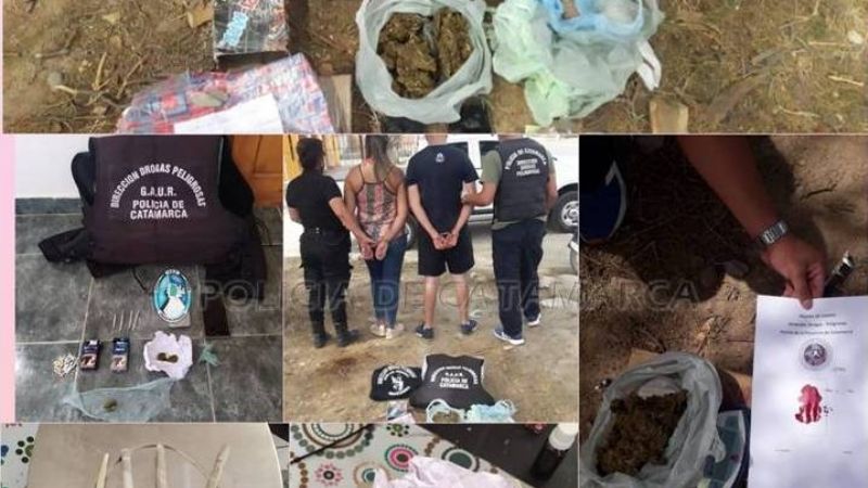 Secuestran droga en Santa María y Capital: en total más de 500 gr. de marihuana