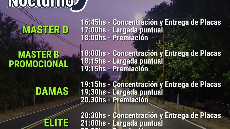 Todo listo para el GP Fray Nocturno, de este sábado