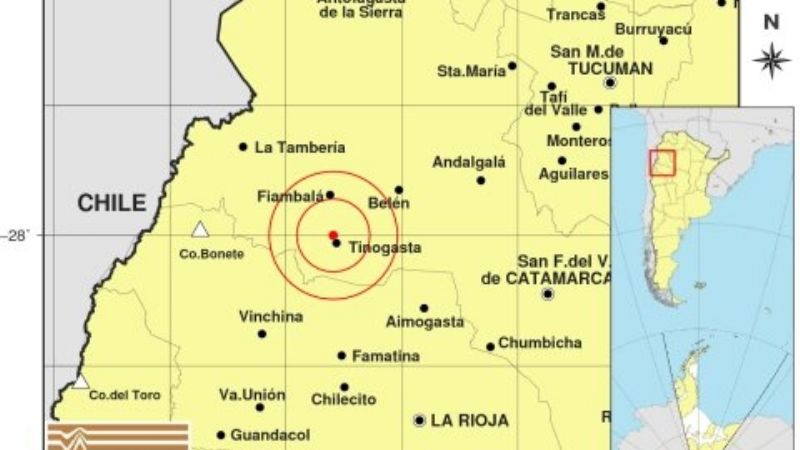 Temblor en Tinogasta