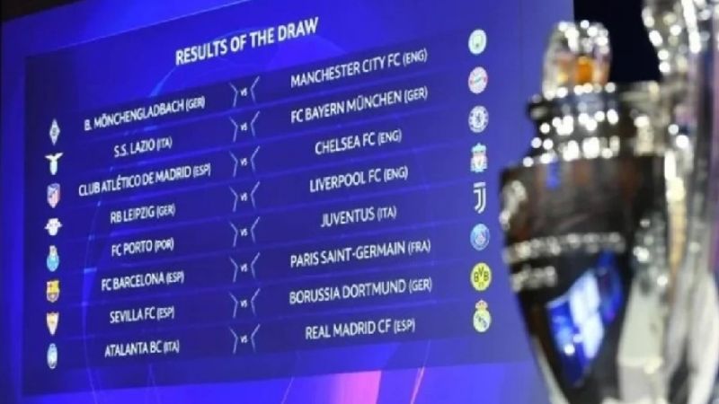 La Champions ya tiene los cruces de 8vos. de final