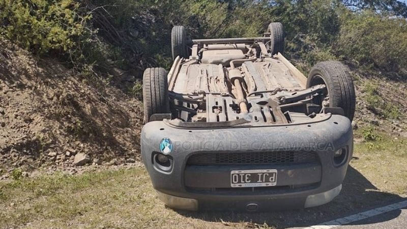 Espectacular vuelco en Ancasti