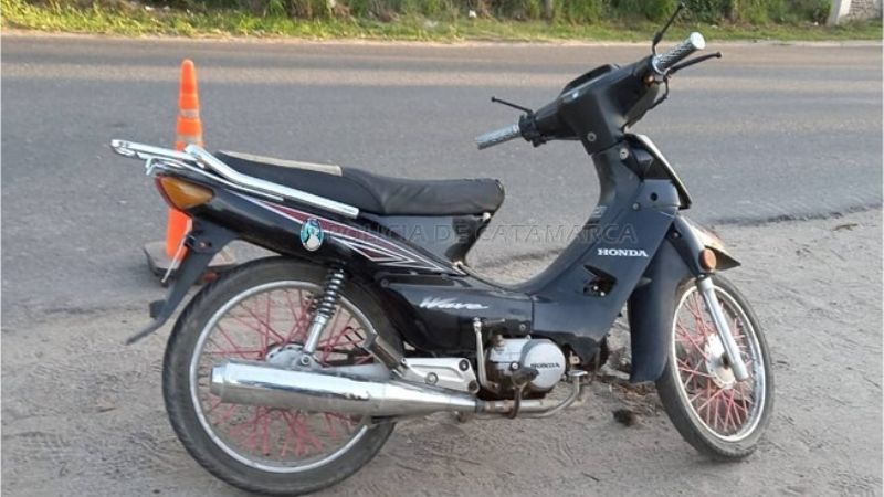 Motociclista lesionada en un siniestro vial en Valle Viejo