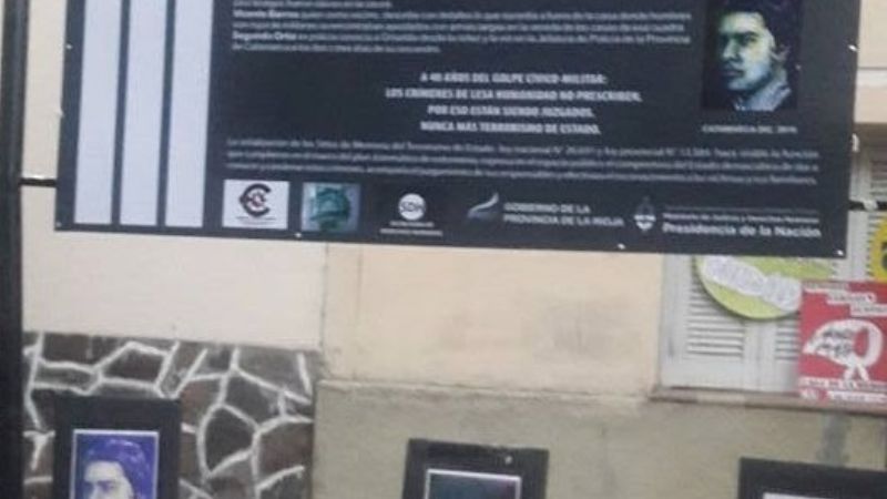 Acto por Griselda Ponce y Julio Burgos, en la Casa de la Memoria