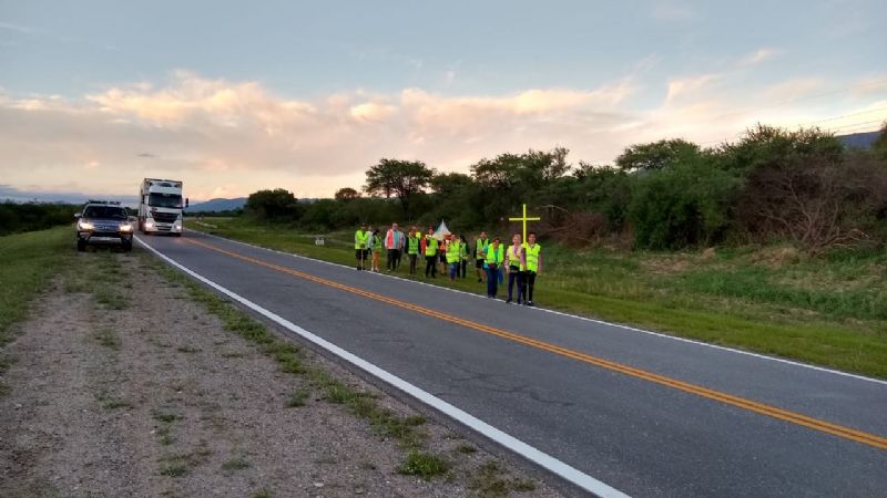 Los peregrinos llegan a los pies de la Madre del Valle