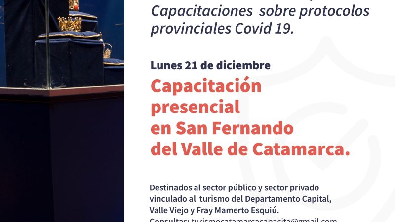 Capacitaciones en protocolos turísticos “Verano Seguro 2020/2021”