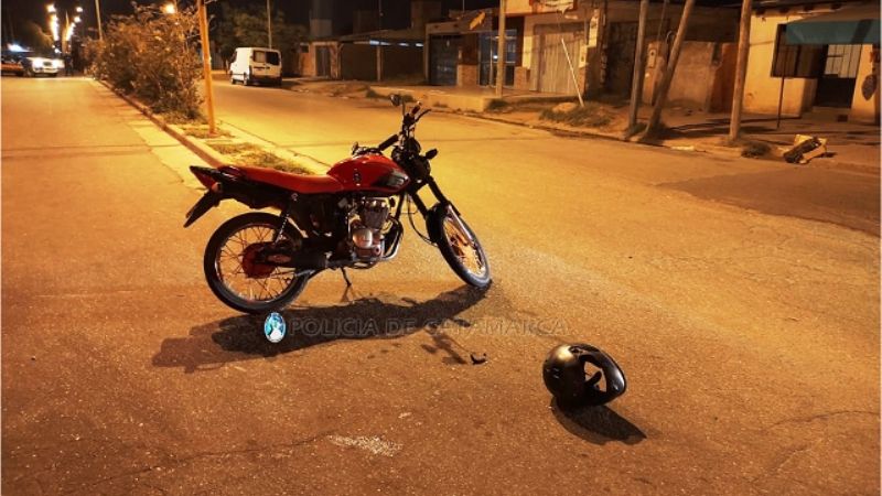 Derrapó y sufrió lesiones