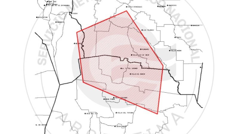 Alerta por tormentas, fuertes ráfagas y posible caída de granizo