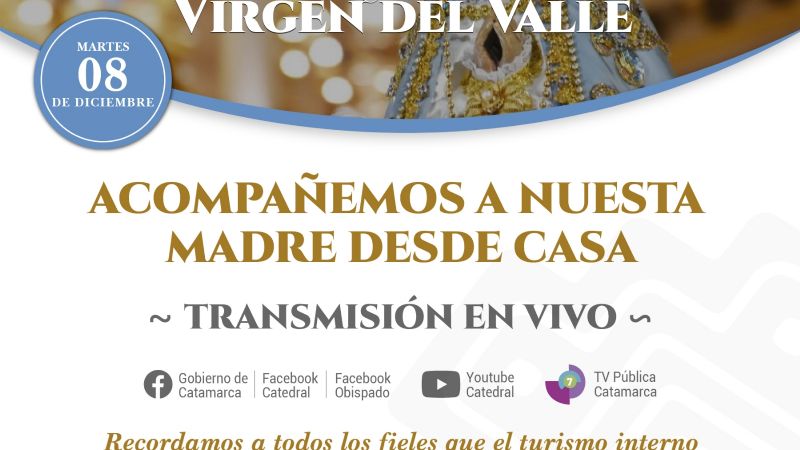 Piden seguir la procesión de la Virgen desde casa