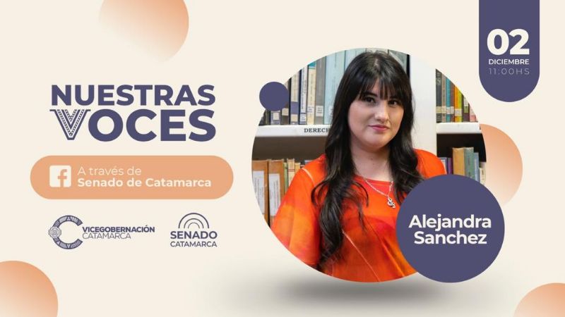 Alejandra Sánchez en “Nuestras Voces”