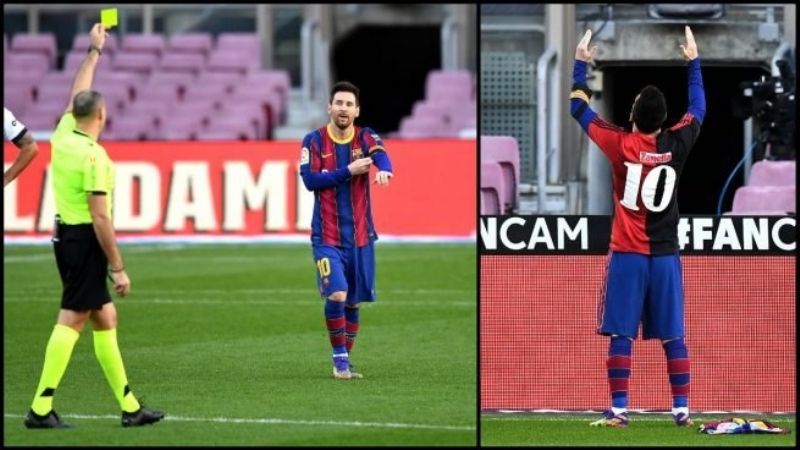 Messi recibió una irrisoria multa por el homenaje a Maradona