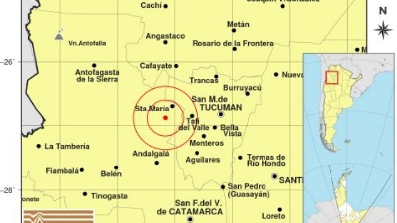 Temblor se sintió en Santa María