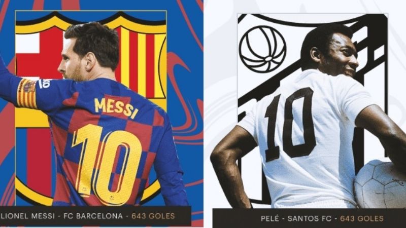 Con 643 goles en Barcelona, Messi igualó a Pelé: