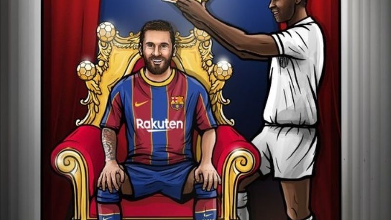Con 643 goles en Barcelona, Messi igualó a Pelé: