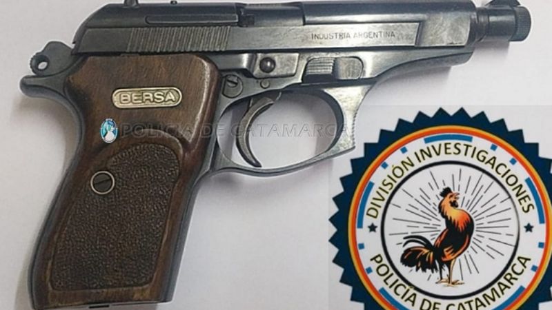 Secuestran un arma de fuego