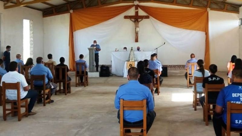 Visita de la Virgen y Misa de Navidad en las cárceles